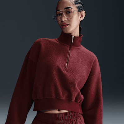 きなこ Nike Sportswear Phoenix Plush Women's Oversized 1/4-Zip
